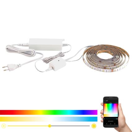 Eglo - LED RGB CCT Strip 5m STRIPE-C LED/16W/230V
