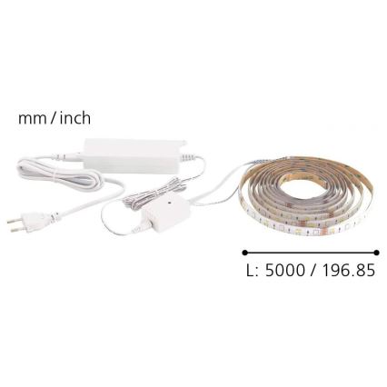 Eglo - LED RGB CCT Strip 5m STRIPE-C LED/16W/230V