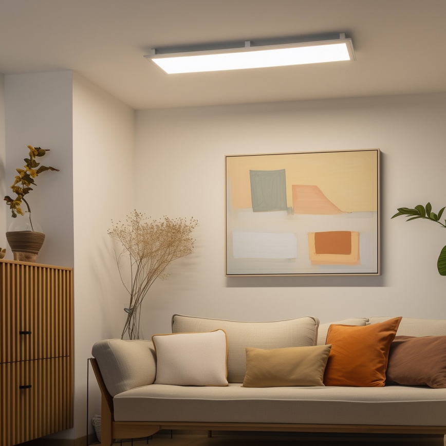 Eglo 32734 - LED RGBW Dimmable Surface-Mounted 2-in-1 SALOBRENA-C LED/34W/230V White + Remote Control