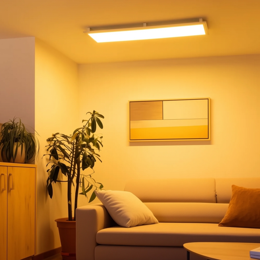 Eglo 32734 - LED RGBW Dimmable Surface-Mounted 2-in-1 SALOBRENA-C LED/34W/230V White + Remote Control