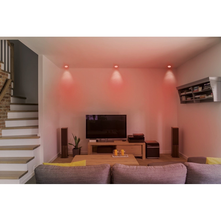 Eglo - LED RGB Dimmable recessed ceiling light FUEVA-C LED/10,5W/230V Ø 17 cm