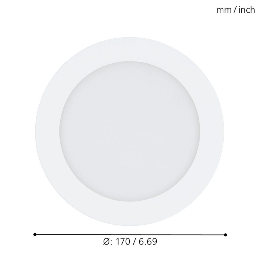 Eglo - LED RGB Dimmable recessed light FUEVA-C LED/10,5W/230V