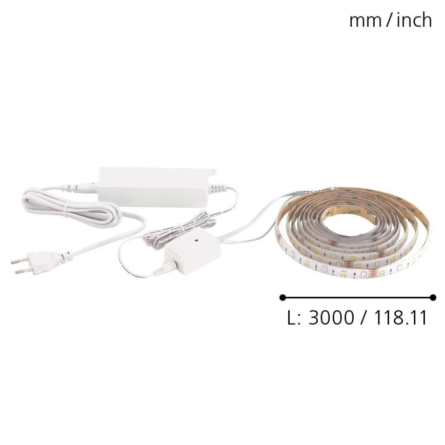 Eglo - LED RGB strip 3m STRIPE-C LED-RGB/11,4W/230V