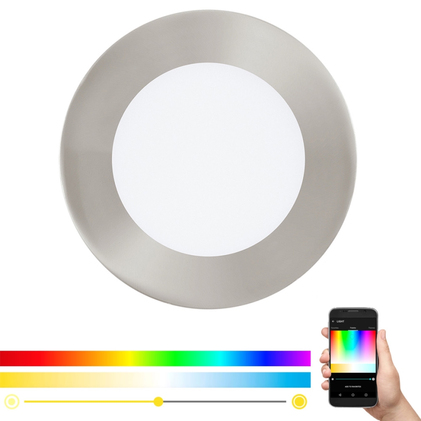 Eglo - LED RGB Dimmable recessed light FUEVA-C LED/5,4W/230V