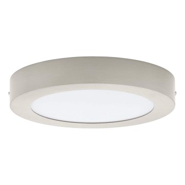 Eglo 32817 - FUEVA LED dimmable ceiling light LED/21W/230V 3000–6500K, Ø 30 cm, matte chrome + remote control