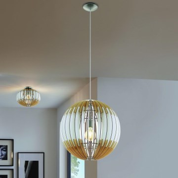 Eglo 32846 - Chandelier on a string OLMERO 1xE27/60W/230V