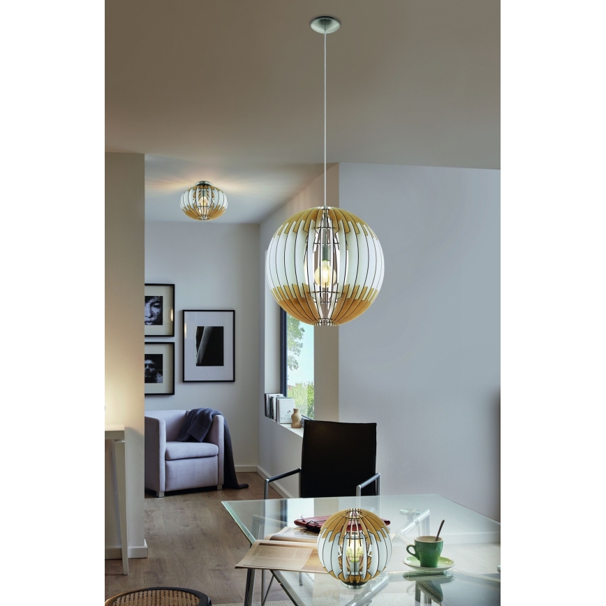 Eglo 32846 - Chandelier on a string OLMERO 1xE27/60W/230V