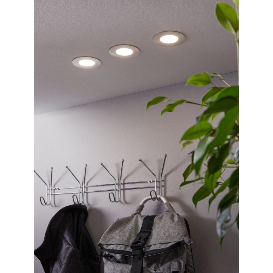 Eglo - SET 3x LED RGB Dimmable recessed light FUEVA-C 1xLED/3W/230V