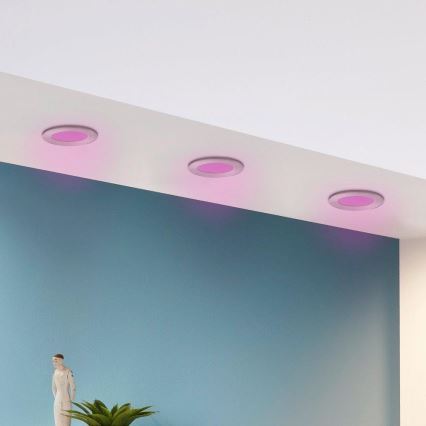 Eglo - SET 3x LED RGB Dimmable recessed light FUEVA-C 1xLED/3W/230V