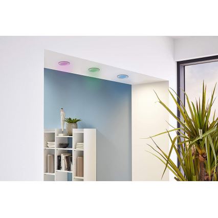 Eglo - Set of 3 LED RGB Dimmable Recessed Downlights FUEVA-C LED/3W/230V Ø 8.5 cm