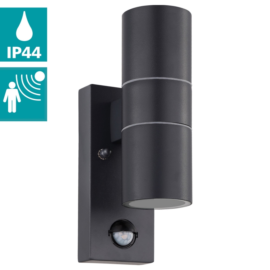 Eglo - LED Outdoor wall light with a sensor 2xGU10/3W/230V IP44
