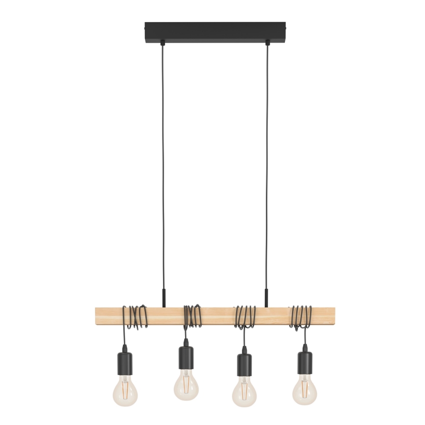 Eglo - Chandelier on a string TOWNSHEND 4xE27/60W/230V