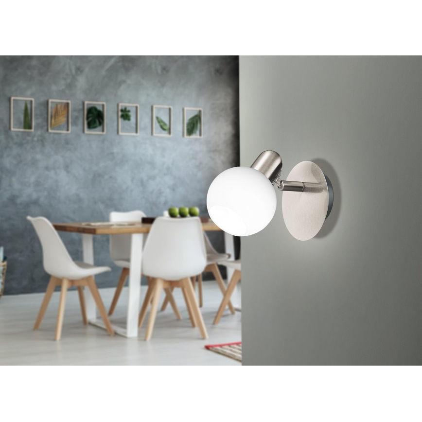 Eglo 32925 - COMBA Dimmable LED Wall Spotlight 1xE14/6W/230V Matte Chrome