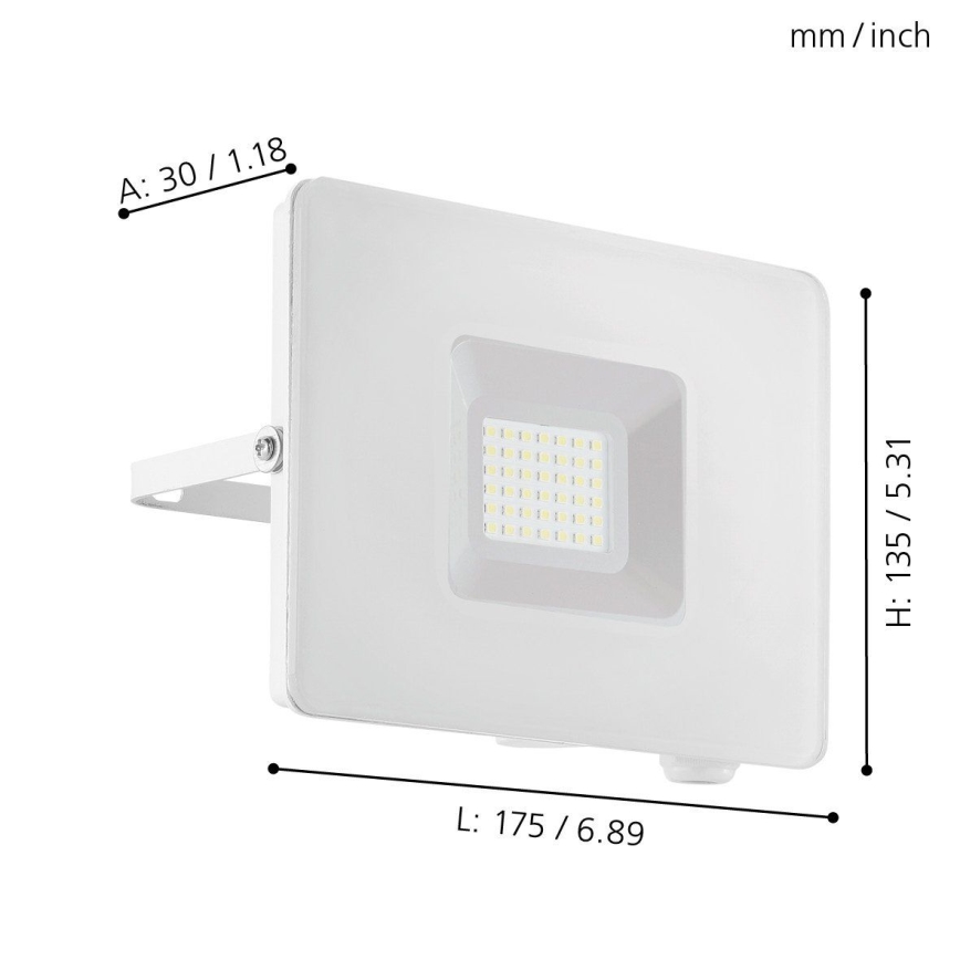 Eglo - LED spotlight LED/30W/230V