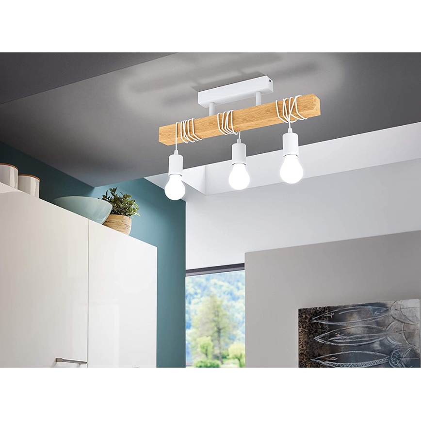 Eglo - Surface-mounted chandelier TOWNSHEND 3xE27/60W/230V