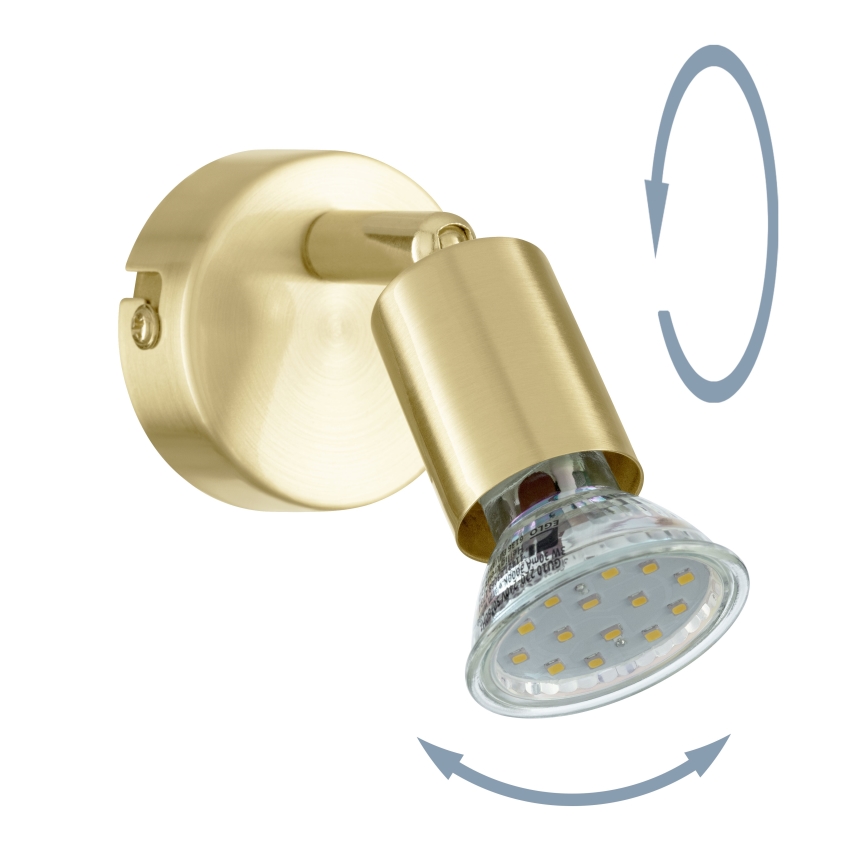 Eglo - LED Wall spotlight 1xGU10/2,8W/230V 3000K gold