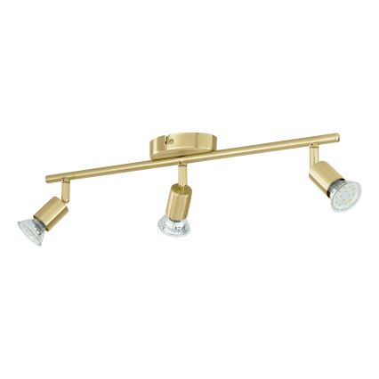 Eglo - LED Spotlight 3xGU10/2,8W/230V 3000K gold