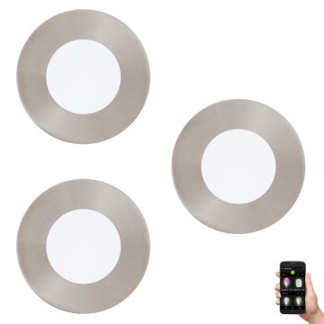 Eglo 33216 - SET 3x LED RGBW Dimmable recessed light FUEVA-C LED/3W/230V