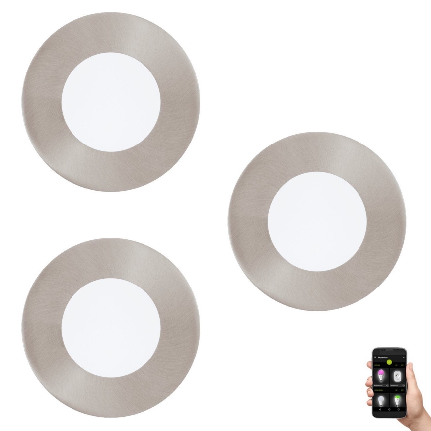 Eglo 33216 - SET 3x LED RGBW Dimmable recessed light FUEVA-C LED/3W/230V