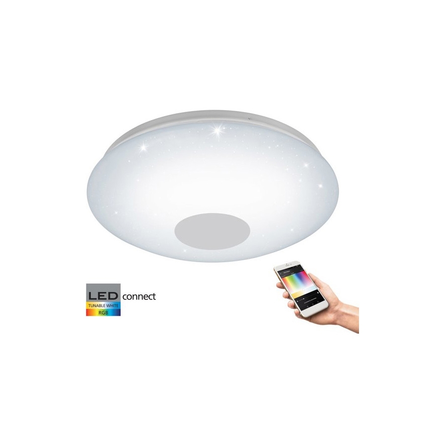 Eglo 33218 - LED RGBW Dimmable ceiling light VOLTAGO-C LED/17W/230V 2700-6500K d. 38 cm