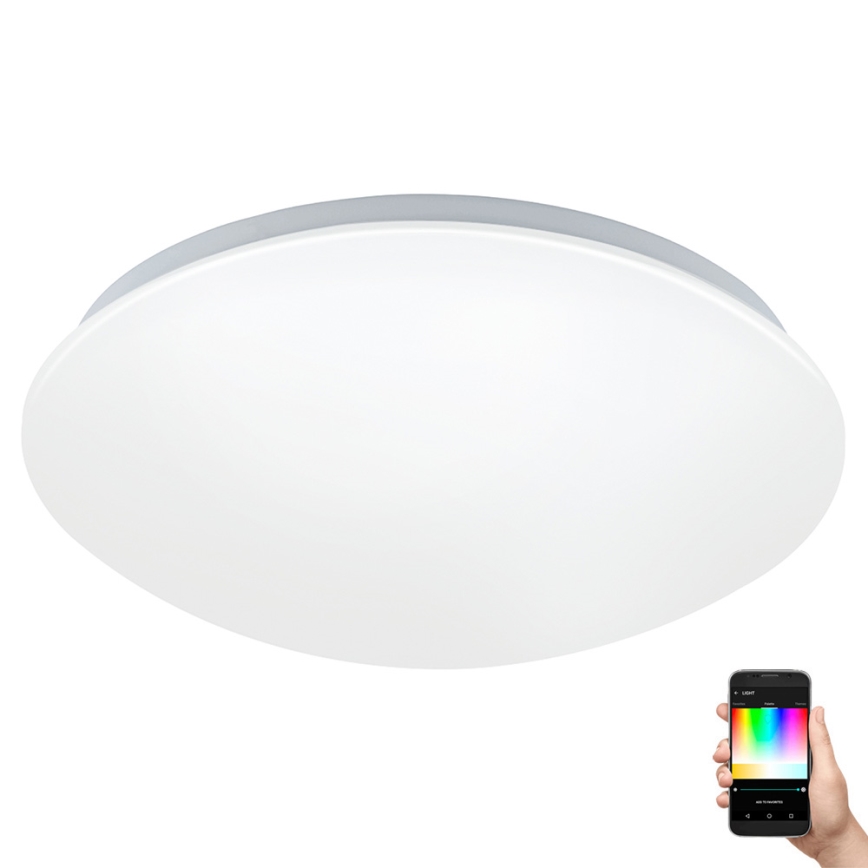 Eglo 33219 - LED RGBW Dimmable Ceiling Light GIRON-C LED/17W/230V Ø 30 cm White