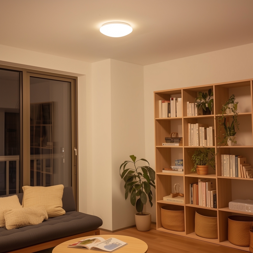 Eglo 33219 - LED RGBW Dimmable Ceiling Light GIRON-C LED/17W/230V Ø 30 cm White