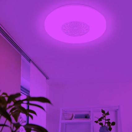 Eglo 33248 - CAPASSO-C LED RGBW Dimmable Ceiling Light LED/17W/230V 2700-6500K Ø 34 cm