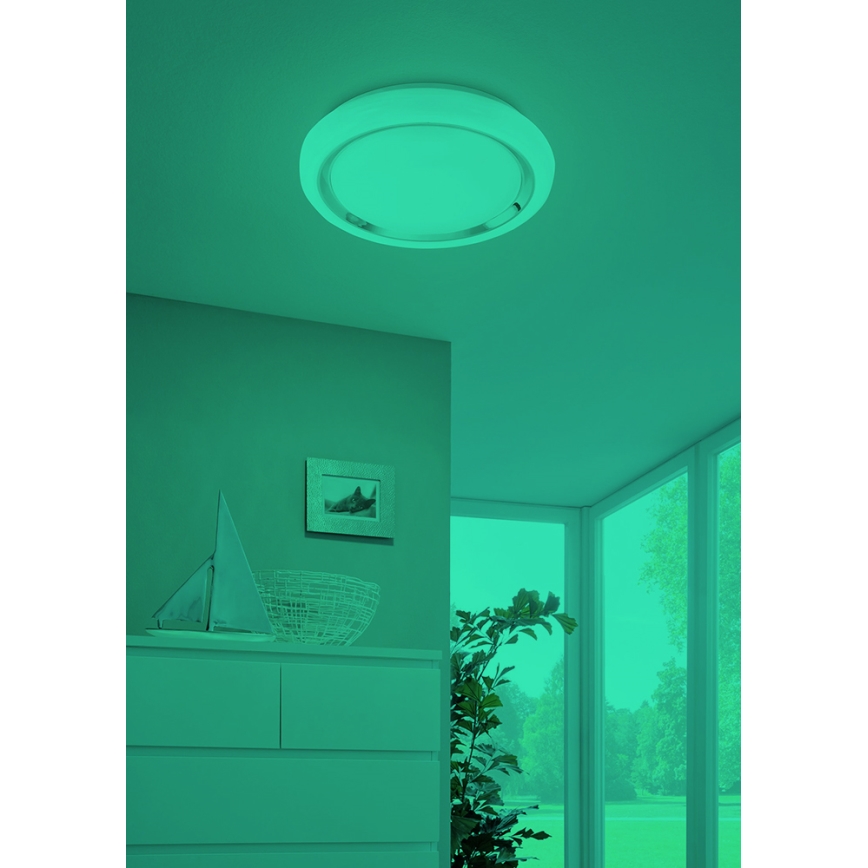 Eglo 33254 - CAPASSO-C LED RGBW Dimmable Ceiling Light LED/17W/230V 2700-6500K Ø 34 cm