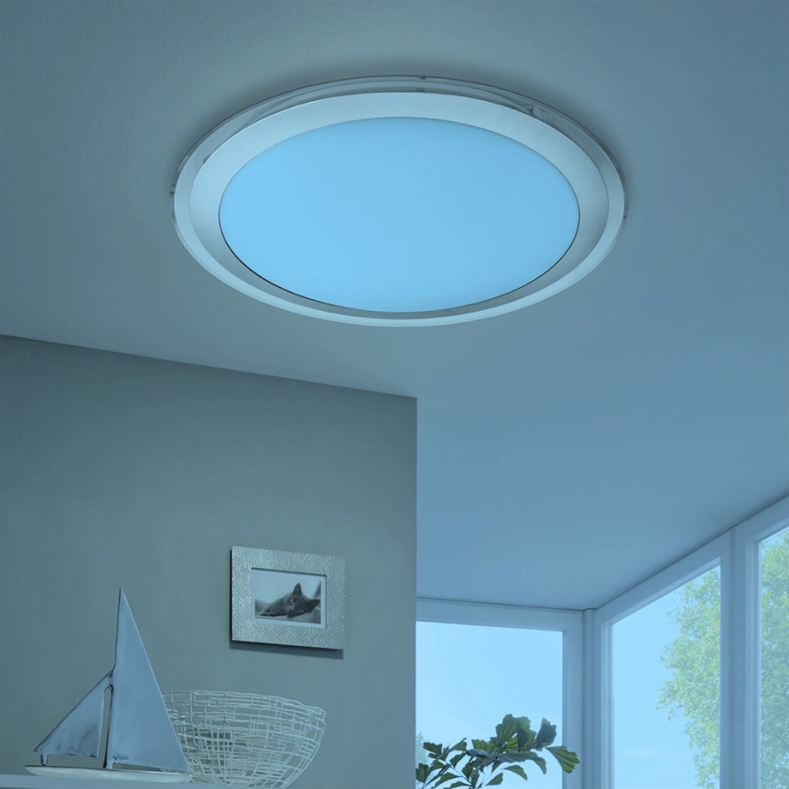 Eglo 33255 - LED RGBW Dimmable Ceiling Light COMPETA-C LED/17W/230V 2700-6500K Ø 43 cm