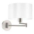 Eglo 33269 - Wall light PASTERI 1xE27/60W/230V matte chrome/white
