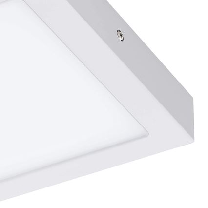 Eglo 33316 - FUEVA-C LED RGBW Dimmable Ceiling Light, 15.6W, 230V, 2700-6500K, 22.5 x 22.5 cm, White