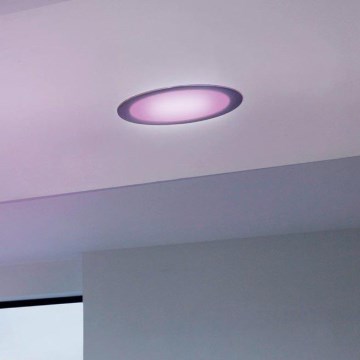 Eglo 33317 - FUEVA-C LED RGBW Dimmable Recessed Downlight, LED/15.6W/230V, 2700–6500K, Ø 22.5 cm