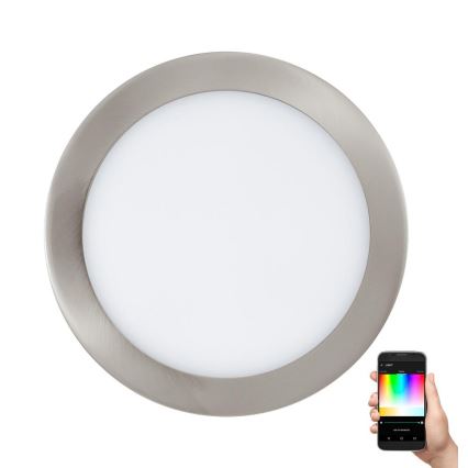 Eglo 33317 - FUEVA-C LED RGBW Dimmable Recessed Downlight, LED/15.6W/230V, 2700–6500K, Ø 22.5 cm
