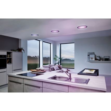 Eglo 33317 - FUEVA-C LED RGBW Dimmable Recessed Downlight, LED/15.6W/230V, 2700–6500K, Ø 22.5 cm