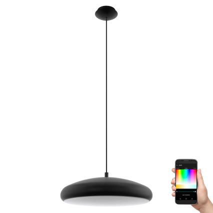 Eglo 33328 - LED RGBW Dimmable chandelier on a string RIODEVA-C LED/27W/230V 2700-6500K black