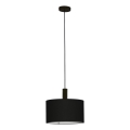 Eglo 33354 - AMANI cable-hung pendant, 1 x E27/60W/230V, Ø 38 cm, black