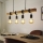 Eglo 33378 - LED Chandelier on a string TOWNSHEND 4xE27/4W/230V 2200K beige/black