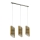 Eglo 33549 - Chandelier on a string AGREDA 3xE27/40W/230V