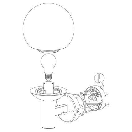 Eglo 33564 - LED Outdoor wall light NISIA-C LED/9W/230V IP44