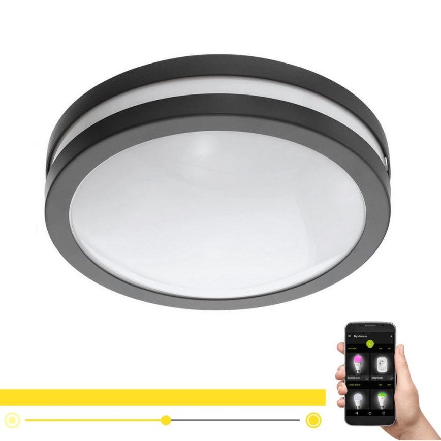 Eglo 33571 - LED Dimmable bathroom light LOCANA-C LED/14W/230V IP44 black