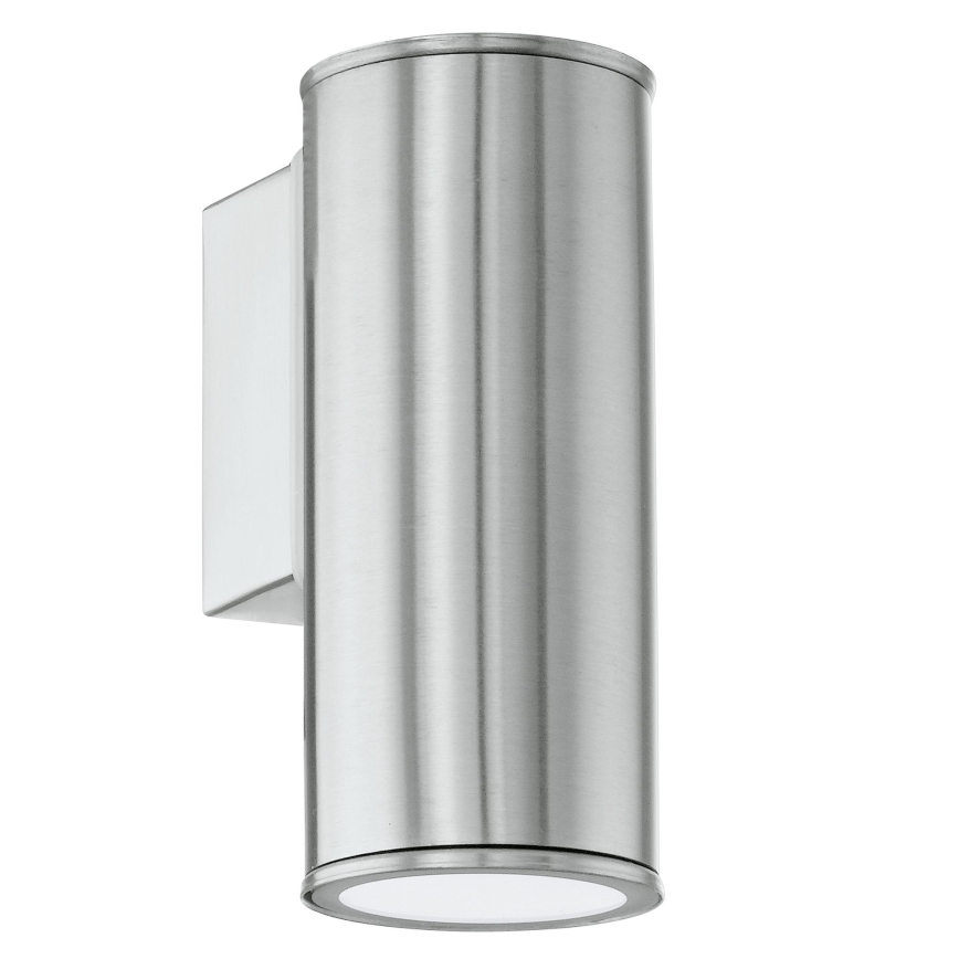 Eglo 33581 - LED RGBW Dimmable Outdoor Wall Light RIGA 1xGU10/5W/230V 2700-6500K IP44 Matte Chrome