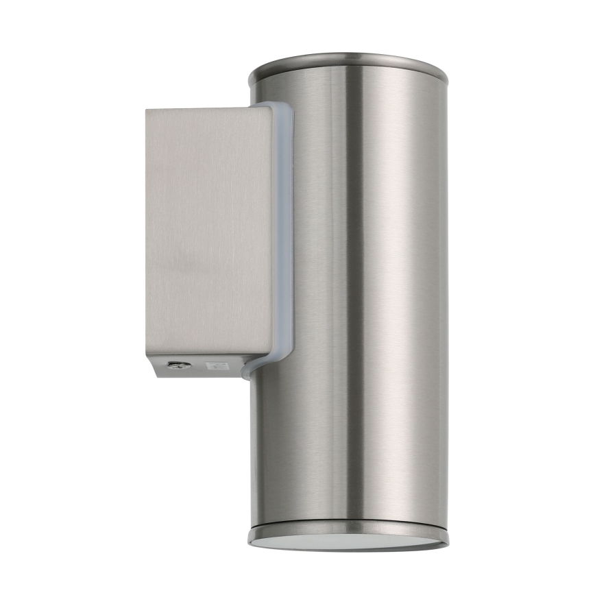 Eglo 33581 - LED RGBW Dimmable Outdoor Wall Light RIGA 1xGU10/5W/230V 2700-6500K IP44 Matte Chrome