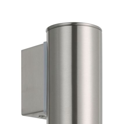 Eglo 33581 - LED RGBW Dimmable Outdoor Wall Light RIGA 1xGU10/5W/230V 2700-6500K IP44 Matte Chrome
