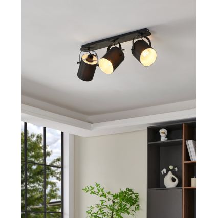 Eglo 33647 - VILLABATE Spotlight 3xE27/10W/230V