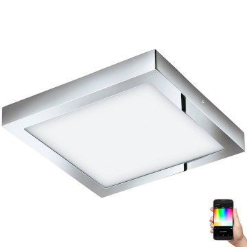 Eglo 33668-LED RGBW Dimmable bathroom light FUEVA-C 21W/230V 2700-6500K 30x30cm IP44