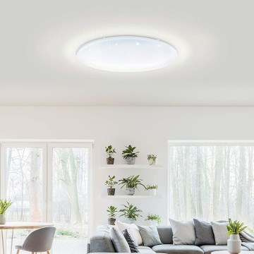 Eglo 33669 - LED RGBW Dimmable ceiling light TOTARI-C LED/43W/230V 2700-6500K white + remote control
