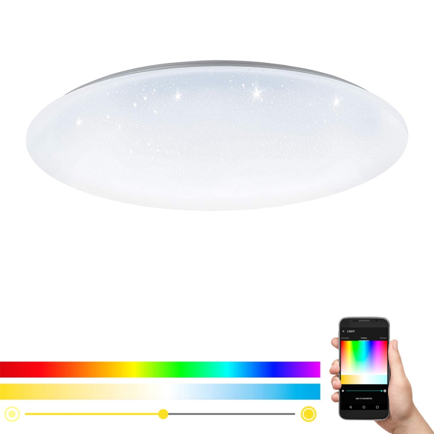 Eglo 33669 - LED RGBW Dimmable ceiling light TOTARI-C LED/43W/230V 2700-6500K white + remote control