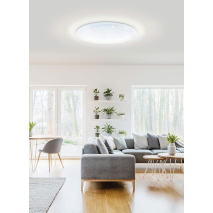 Eglo 33669 - LED RGBW Dimmable ceiling light TOTARI-C LED/43W/230V 2700-6500K white + remote control