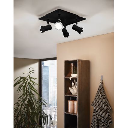 Eglo - LED Bathroom spotlight 4xGU10/3.3W/230V IP44