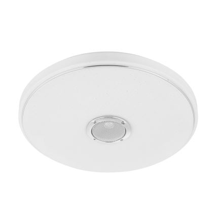 Eglo - LED RGBW Dimmable bathroom ceiling light with a speaker LED/19W/230V 3000-6500K IP44 d. 39 cm white + remote control